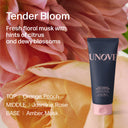 Unove skincare product with flowers in the background