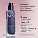 UNOVE hair care product with features on a pink background
